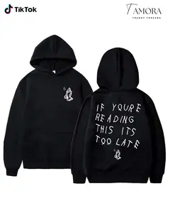 Women's Drake IYRTITL Printed Casual Pullover - Cotton Unisex Fit Shirt with Pocket, Hoodie, Crewneck Sweatshirt, Rap Hiphop Music Tour Merch, Vintage Gift for Him/Her