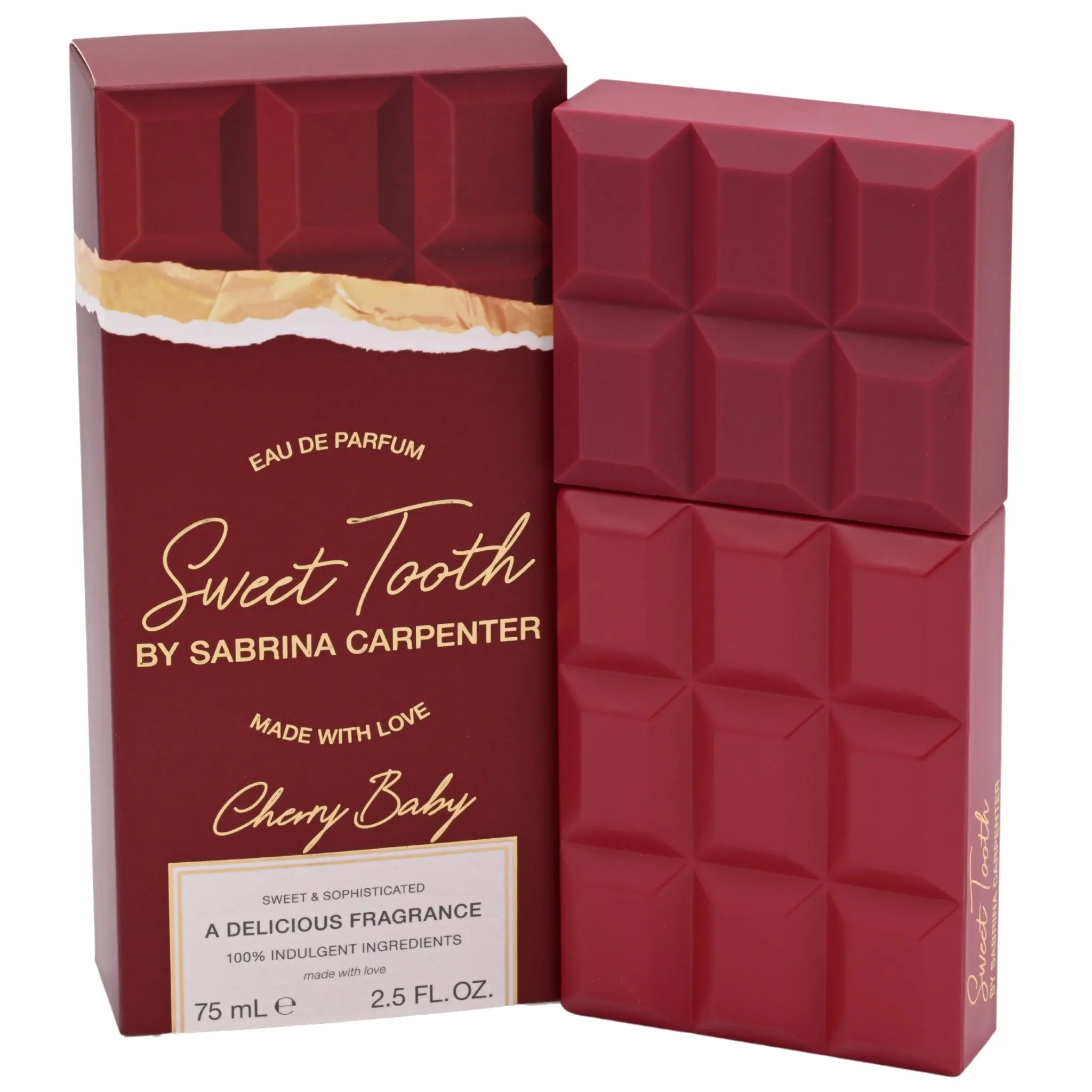 Sweet Tooth Cherry Baby Eau de Parfum Spray by Sabrina Carpenter for Women, 2.5 fl oz with Vanilla Orchid & Chocolate Notes, New in Box