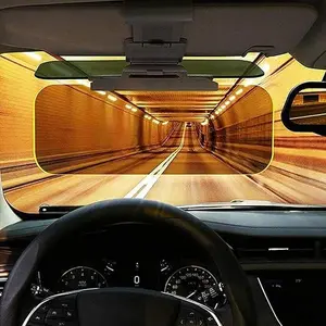 Universal Car Sunvisor Extender - Polarized Anti-Glare HD Night Vision Shield with Adjustable Clip, Ultraviolet Window Films & Solar Protection, Auto Parts Accessories