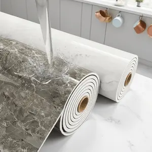 Self-adhesive marble kitchen wall stickers, quickly refresh walls, perfect for rental or small kitchen renovation, create stylish kitchen space, enhance home taste, High Adhesive Stickers