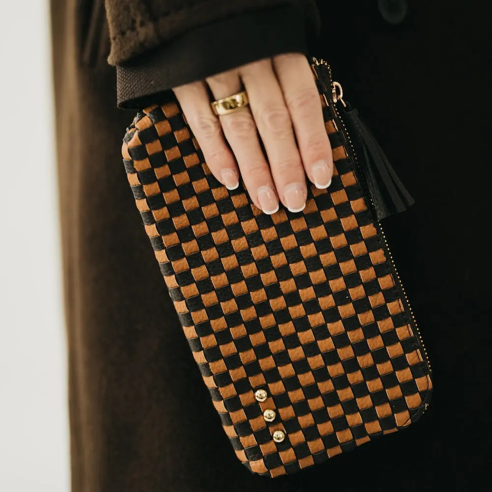Emma Woven Clutch Wristlet - Versatile Accessory for Everyday Use
