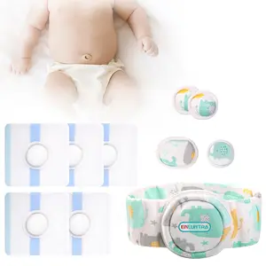 Medical Baby Umbilical Hernia Belt | Waterproof Bath Safe Navel Support for Newborns Infants Toddlers | Adjustable Abdominal Binder with Soft Medical Cotton Pads, Gentle Skin Safe Hernia Truss Kit