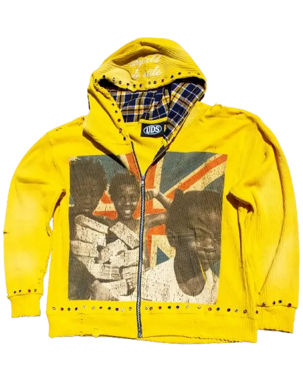 UNYIELD PAPERCHASIN ZIP UP "YELLOW"