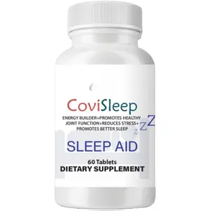 CoviSleep Immune Support & Sleep Aid Melatonin Unflavored 60 Tablets for Better Sleep and Immune Boost
