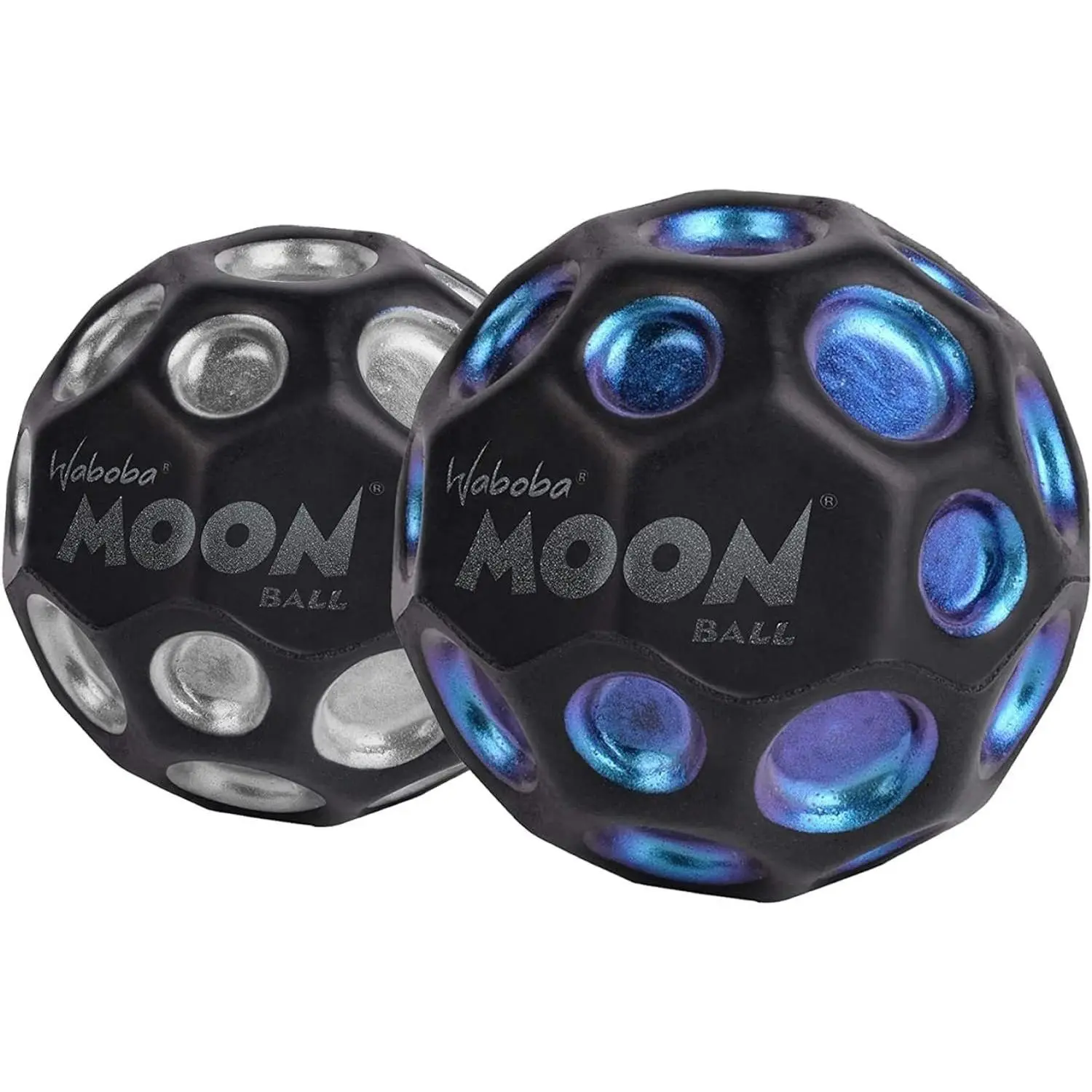 Waboba Moon Ball, Dark Side of The Moon, Hyper Bouncing - 2 Pack