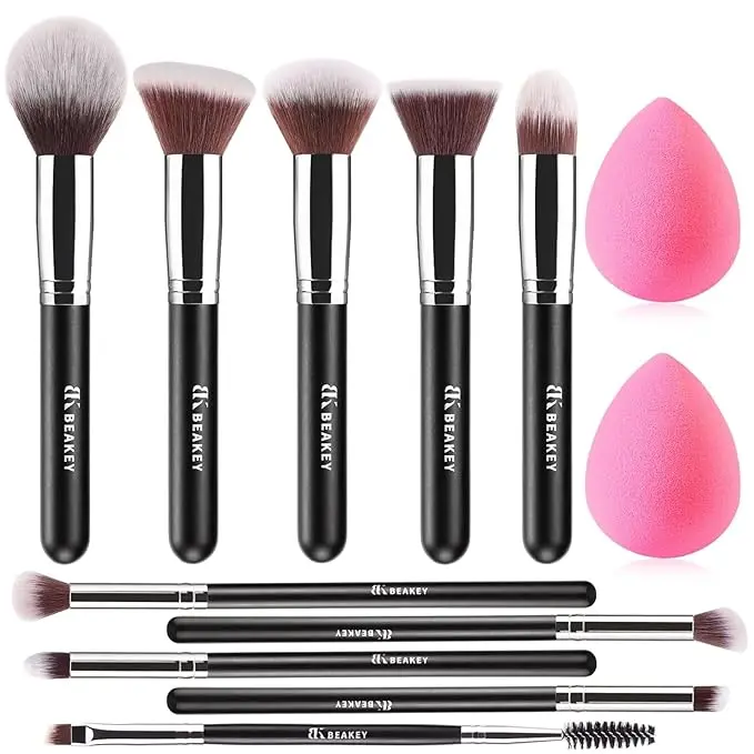 BEAKEY TAP PAW Makeup Brush Set Glam Blend for Beginner BEAKEY TAP PAW Makeup Brush Set Glam Blend for Beginner