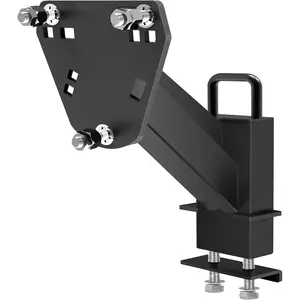 Stake Pocket Spare Tire Carrier,Spare Tire Mount Bracket for Trailer, Coat Steel Black, Fits  4 & 5 & 6 & 8 Lugs Wheels on 4", 4.5'', 4.75'', 5", 5.5",6" or 6.5" Bolt Patterns (4-6.5 Inch)