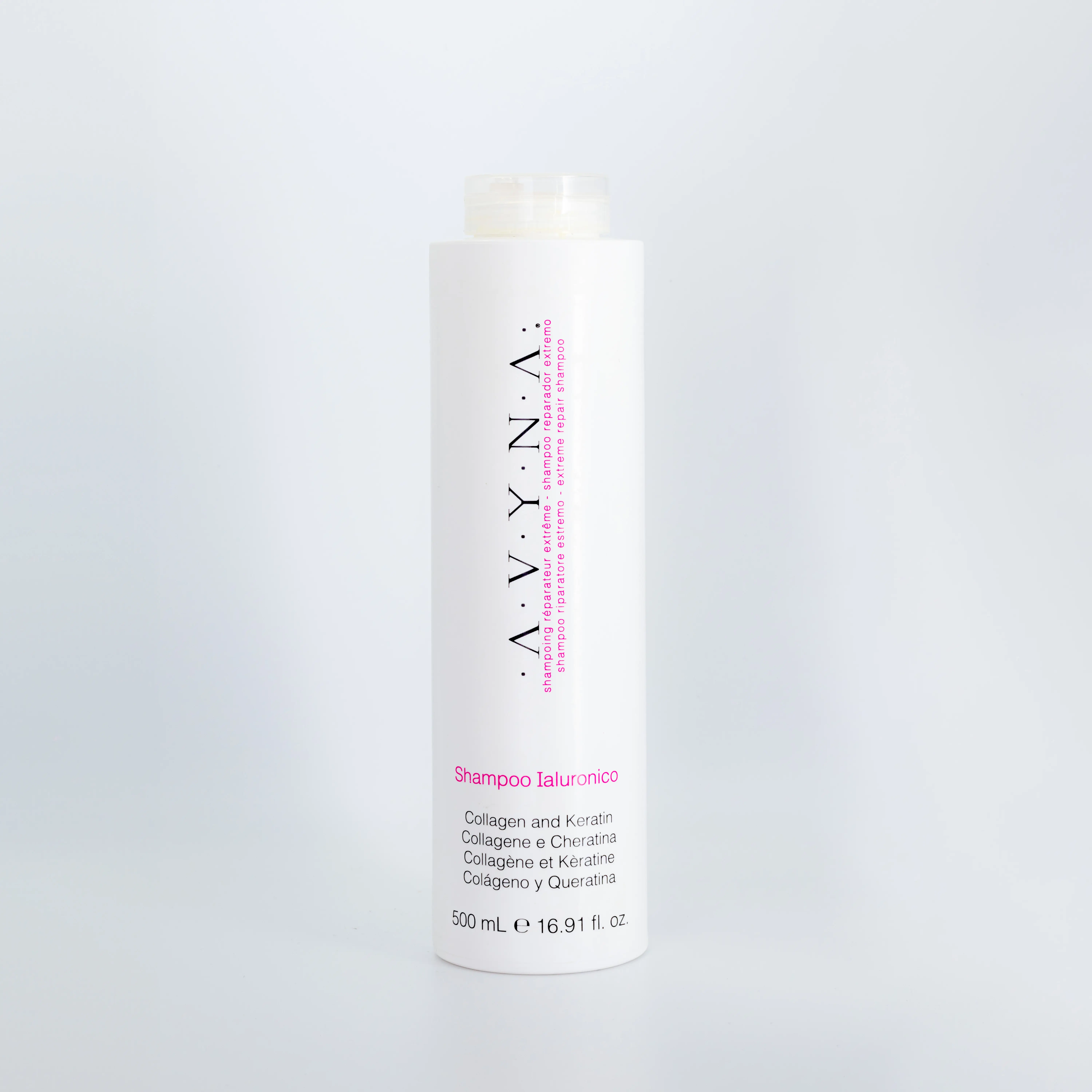 Avyna Ialuronico Repair Shampoo for Damaged Hair, Restores Strength for a Silky & Shiny Finish, Vegan & Paraben-Free Haircare, 16.9 fl oz Repairing Gentle