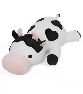 Weighted Milk cow/Chick/turtle Stuffed Animals Weighted Plush Toy 24" 4.2lb Funny Hugging Dolls Plushies Pillows for Boys and Girls