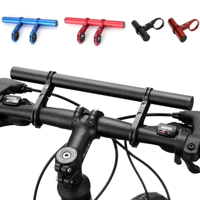 Handlebar Extender Mount, 30cm CNC Alloy Accessory Holder, Bolt-On Extended Bar for MTB & Road Bikes - Fits 25.4/31.8mm, Mountain Bike, Extendable