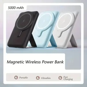 Magnetic Fast-Charging Power Bank - Magnetic Portable Charger, Magsafe Adapter Accessory for iPhone 17/16/15/14/13/12 Pro & Max Smartphones, Travel Gadgets, Father's Day Gift