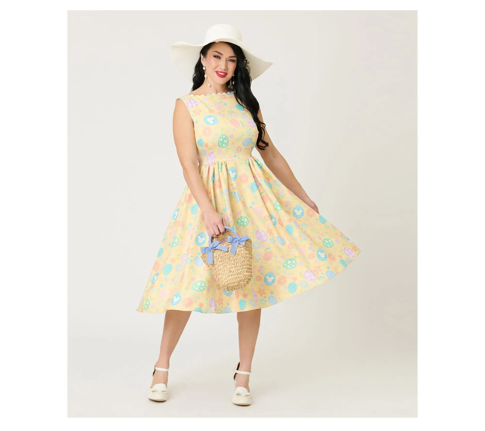 Disney Mickey & Friends by Unique Vintage Yellow Dress