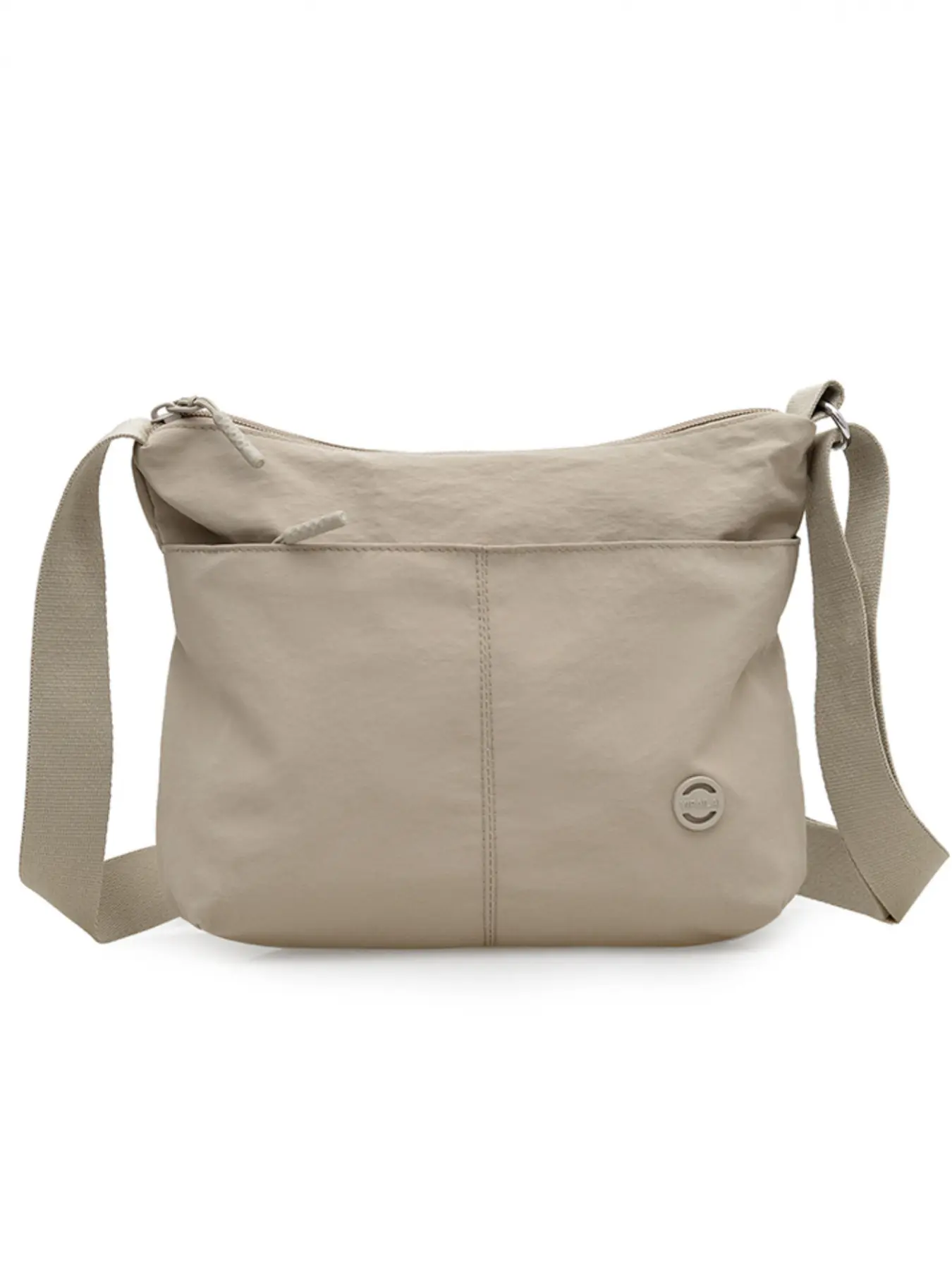 Casual Lightweight Mid-Age Mom Bag, Handbag Shoulder Purse, Multi-Layer Shoulder Bag, Solid Color Zipper Closure Crossbody Bag, Crossbody Messenger Bag, Everyday Shoulder Bag, Stylish Daily Use Accessory, Casual Crossbody Bags