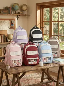 Cute Kawaii School Backpack for Teens  Lightweight Large Capacity Laptop Backpack for Girls, College & Daily Essentials