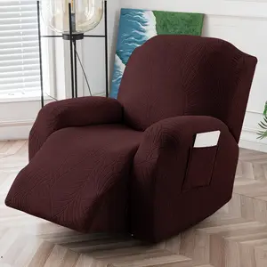 1 Seat Sofa Cover, Waterproof Recliner Cover with Side Pocket Sofa Protector, Stretch Chair Slipcover for Living Room, Home Decoration