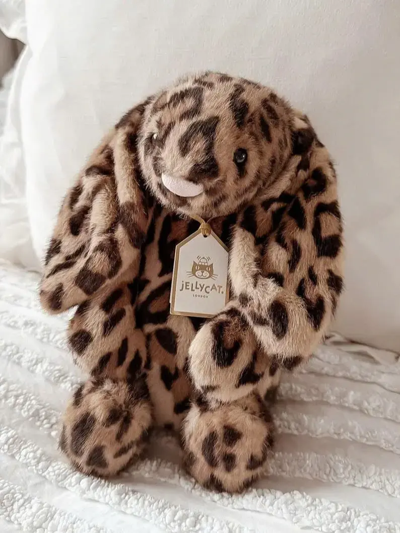 Jellycat Cobblehop Leopard Bunny Plush | Authentic Soft Stuffed Animal | US Stock