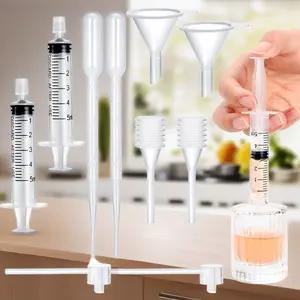 10-Piece Perfume Refill Tool Kit, Plastic Perfume Dispenser & Transfer Tools, Travel Refill Set for Liquid Cologne, Fragrance Samples & Essential Oils