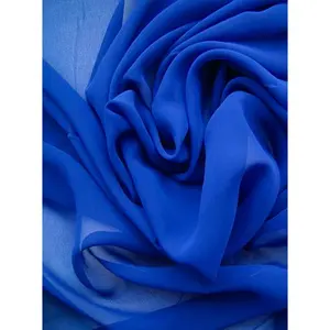Royal Blue Chiffon