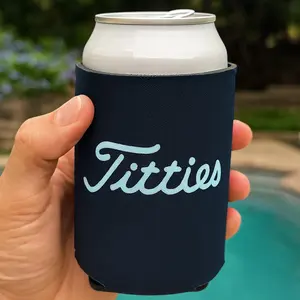 Funny Golfing beer sleeve beer can holder Beverage Cup Holder I Love Titties Tumbler Bottles Indoor Holder Portable Drink Drinkware mens gifts