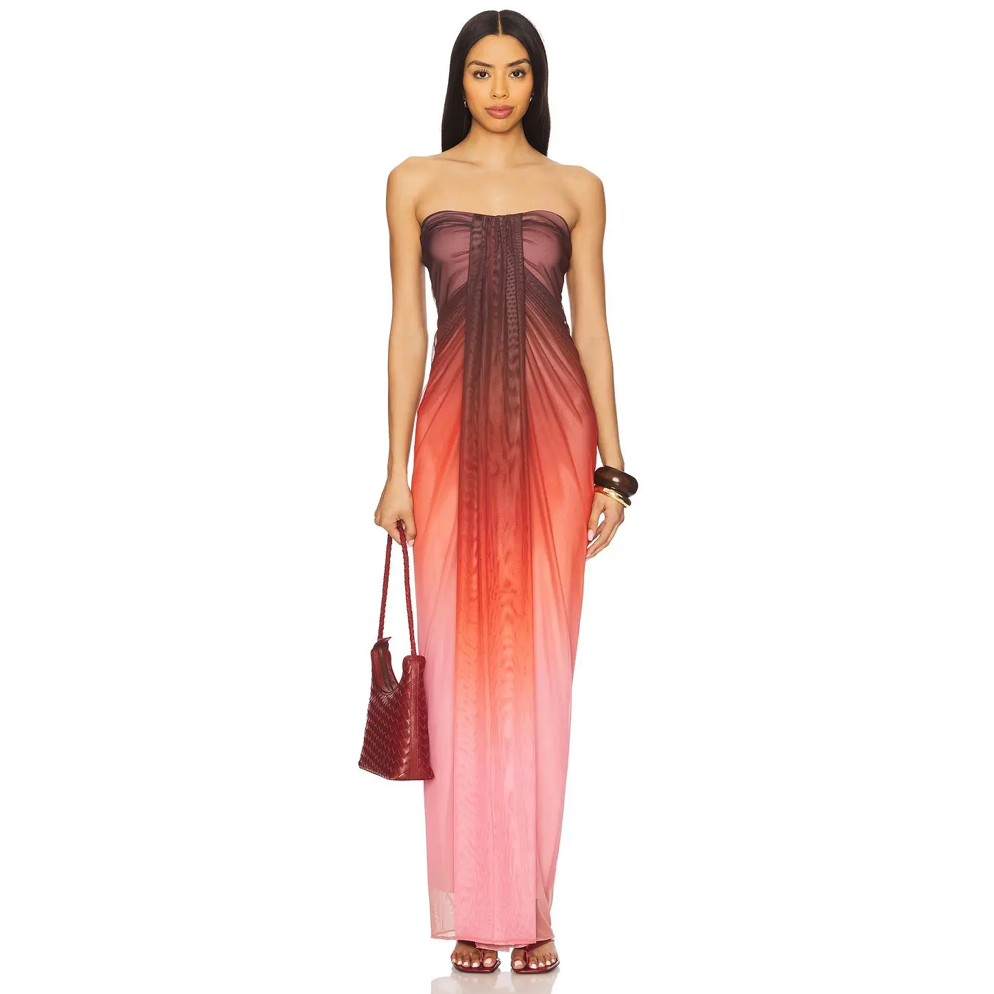 Baobab Lena Dress in Cranberry