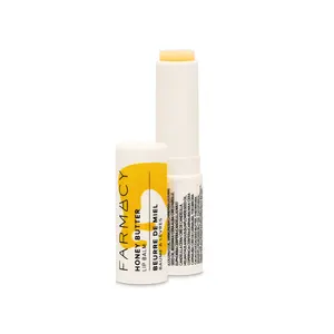Farmacy Beauty Honey Butter Beeswax Lip Balm Natural Moisturizer Chapstick for Dry Cracked Lips with Vitamin E & Royal Jelly
