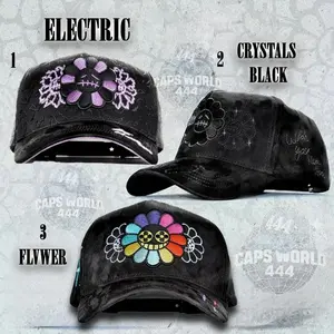 2026 INNEDIT ANYMORE ELECTRIC FLVWER CAP.BLACK SNAPBACK HAT Unisex GORRA/HAT INNEDIT Market Quality Same Day Shipping