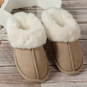 Womens Slipper with Memory Foam Fluffy Soft Warm Slip On House Slippers Slip-On for Indoor Outdoor