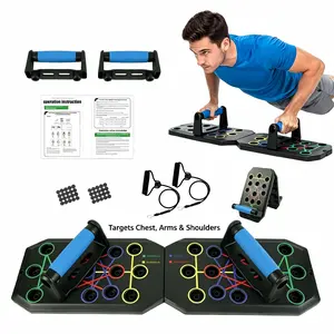 5-in-1  Push-up Board, Home Chest & Abdominal Muscle Training System, Strength Workout Equipment for Men & Women, Portable All-in-One Home Gym for Beginners to Advanced Users, Fitness Gift Idea