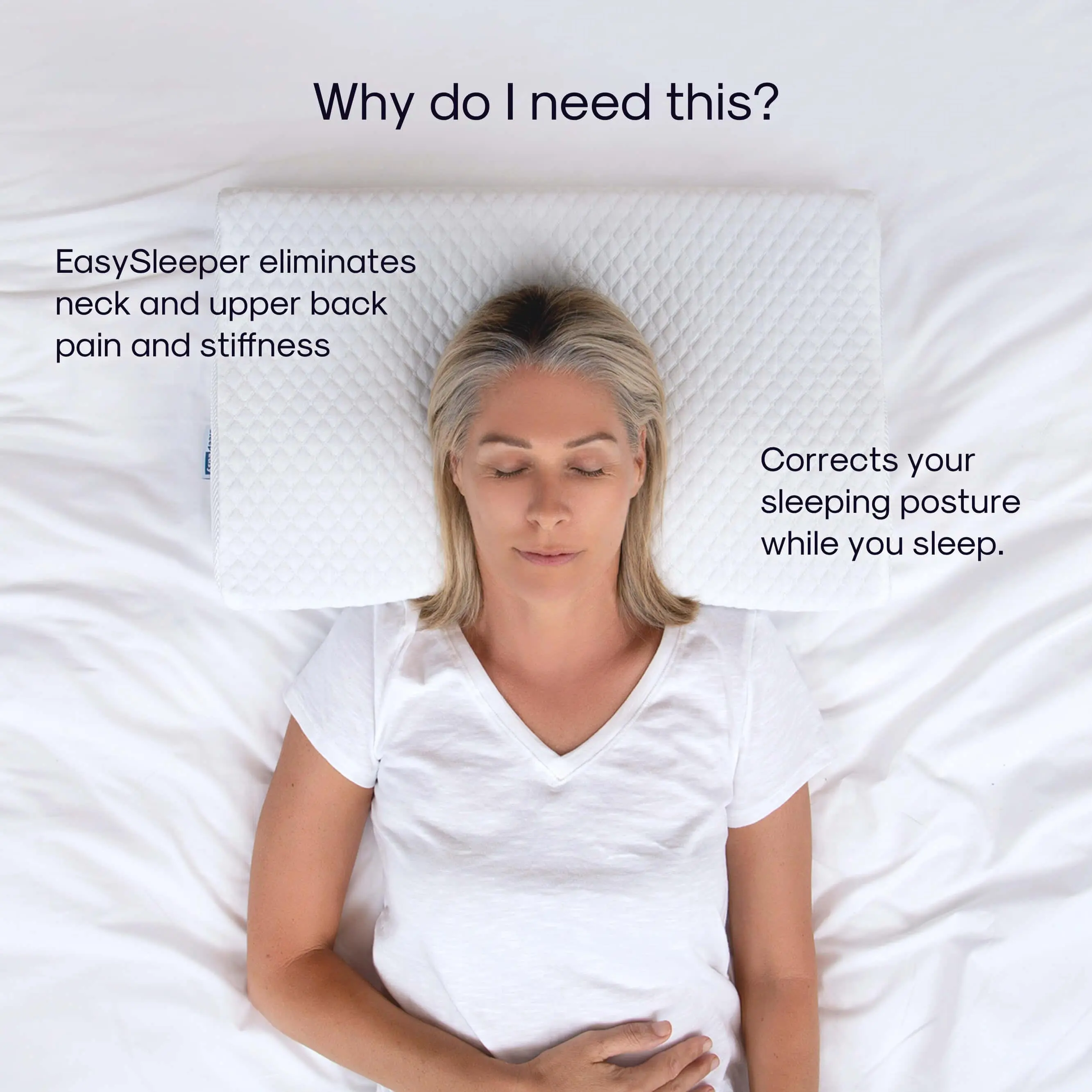The Original Groove Memory Foam Pillow – Contoured Cervical Standard Pillow for Sleeping, Neck Pain Relief, Better Sleep Support for Back & Side Sleepers, Supportive Bolster, Pillows For Sleeping, Contoured Standard Pillows
