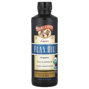 Barlean's Organic Lignan Flax Oil, 16 fl oz (473 ml)