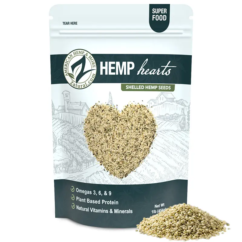 Raw Shelled Hemp Hearts | Plant Protein & Omegas | Edible
