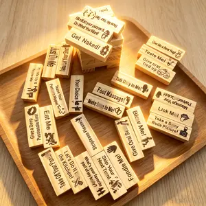 Lust Tower Naughty Jenga for Adults 48PCS Spicy WoodenStacking Blocks Game for Couples & Adult Parties, Freaky Truthor Dare Challenges for Date Night & Bachelorette