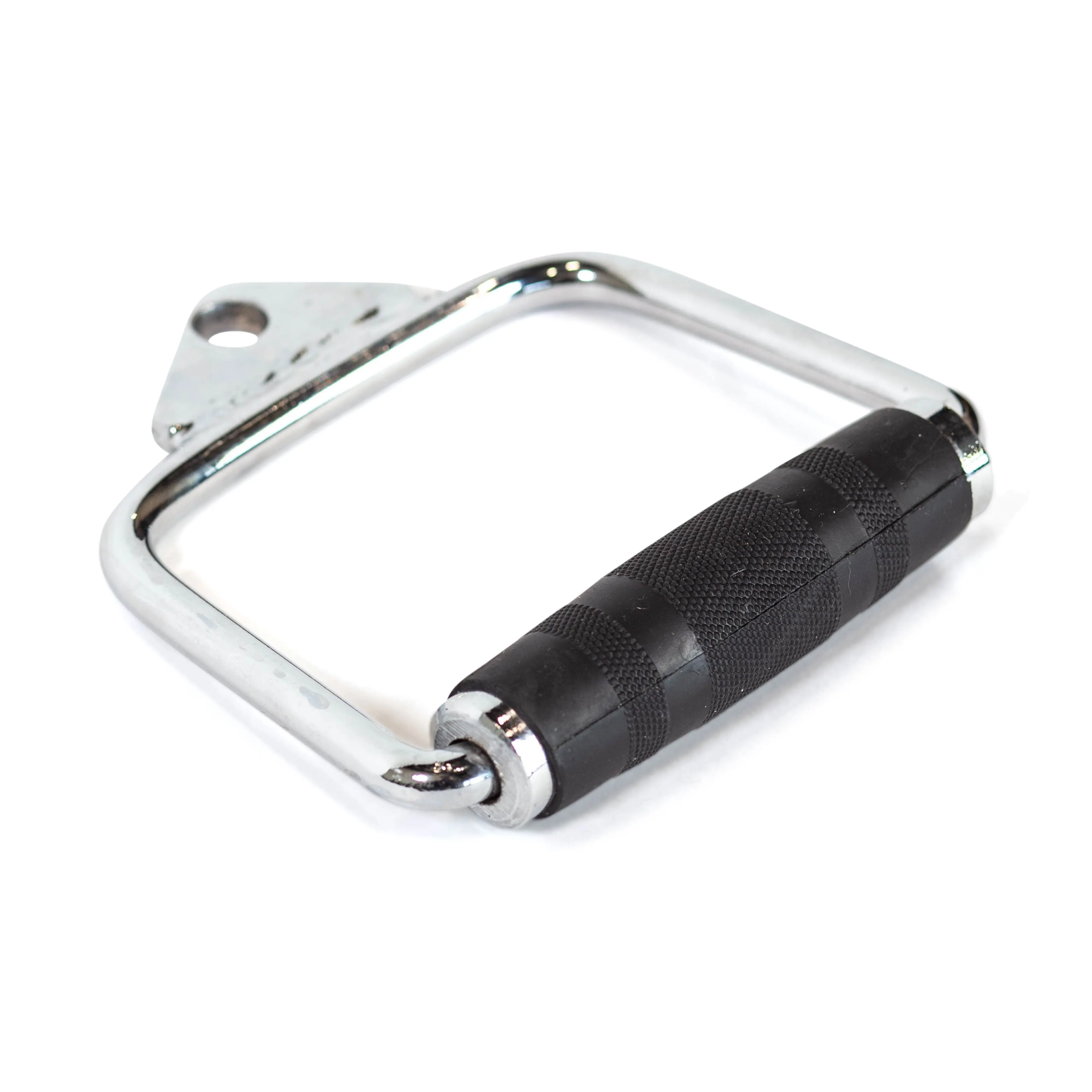 Bells of Steel Single D-Handle Cable Attachment with Non-Slip Rubber Grip | Smooth Rotation for Fitness Machines and Home Workout