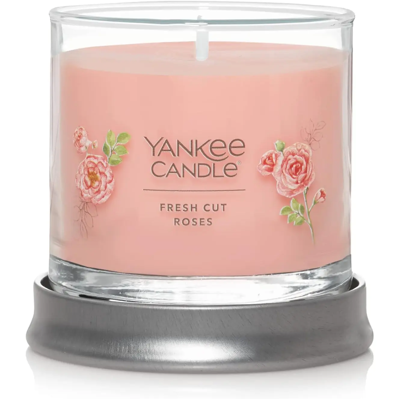 Yankee Candle Fresh Cut Roses Scented, Signature 4.3Oz Small Tumbler Single Wick Candle, over 20 Hours of Burn Time Yankee Candle Company