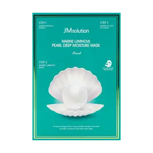 JMsolution Marine Luminous Pearl Deep Moisturizing Mask - 3-Step Korean Skincare for Hydration, Firming, Anti-Aging &  (10 Sheets)