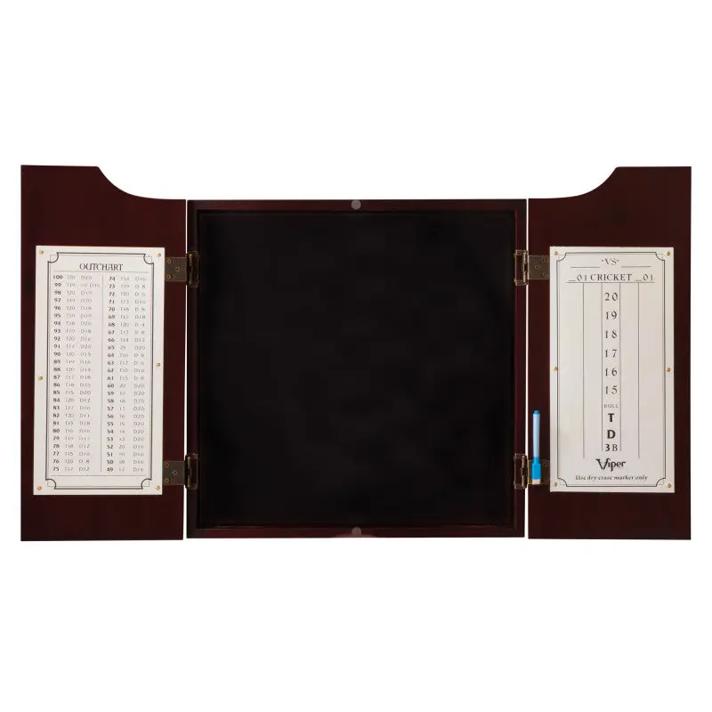 Viper Hudson Dartboard Cabinet Mahogany - Original Mahogany Finish, High-End Design, Ideal for Storage and Display