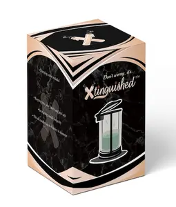 Xtinguished Next-Generation Rechargeable Luxury Candle Extinguisher with Automatic Snuffer, Timer Settings, High Heat-Resistant Glass & Metal Construction