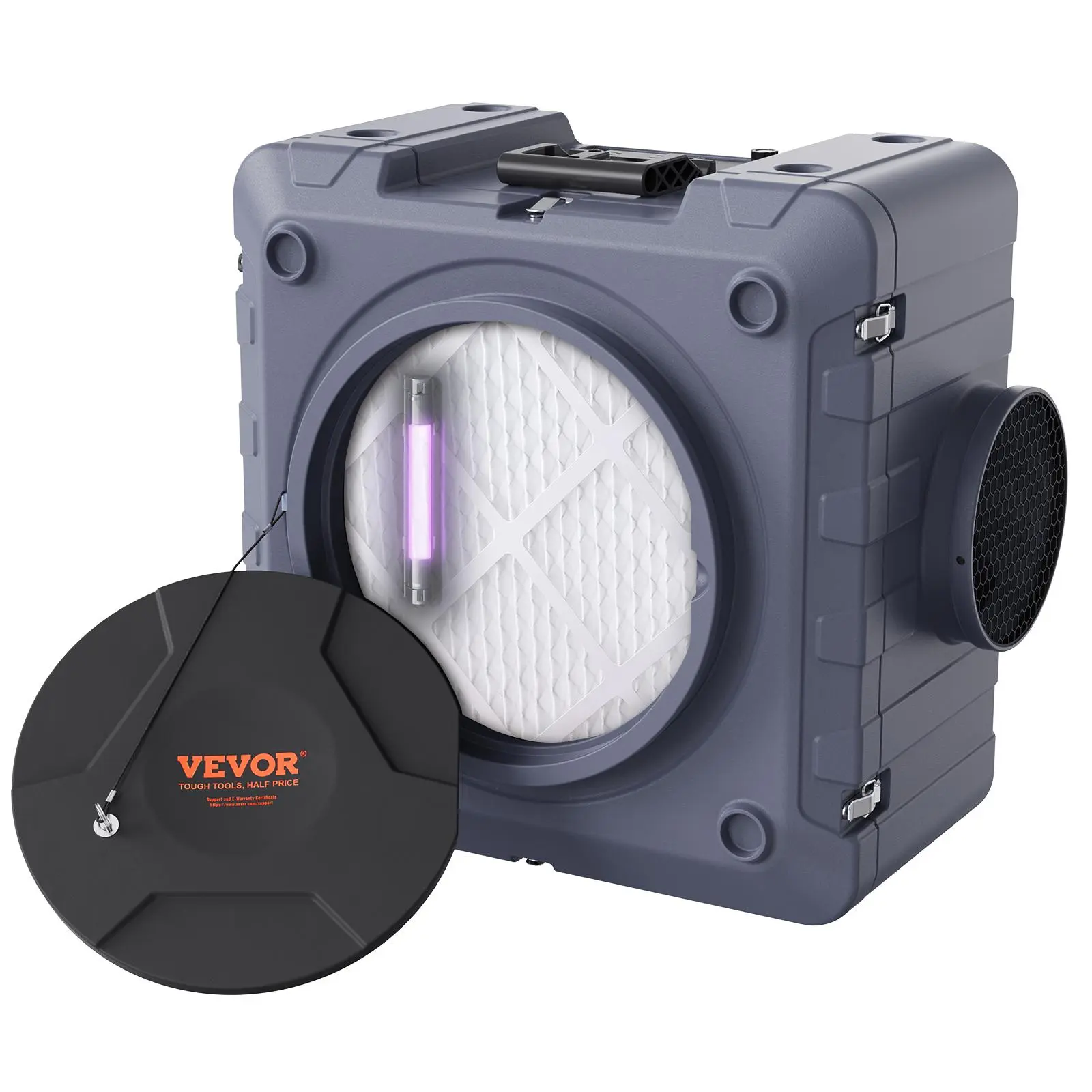 【Summerfinds】VEVOR Air Scrubber with 3-Stage Filtration, Stackable Negative Air Machine 800 CFM, Air Cleaner with MERV10, Carbon, H13 HEPA, for Home, Industrial and Commercial Use