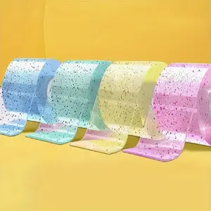 4-Piece Practical Colorful Nano Dual-Sided Tape, Multi-Purpose Adhesive for Home Office Classroom, Strong Bond Easy Installation Decorations, Double Sided Adhesive