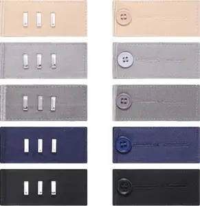 Waist Extenders with Metal Hook for Pants, Invisible Pants Waist Extenders, Adjustable Waistband Extender for Women Men Pants Jeans Skirt Trousers Fasteners(10Pcs) Bruislard