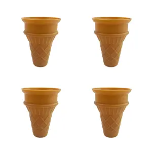 4 Piece Ice Cream Storage Container Set for Homemade Desserts, 1 Quart Freezer Snack Containers with Leakproof Lids, Reusable Ice Cream Containers