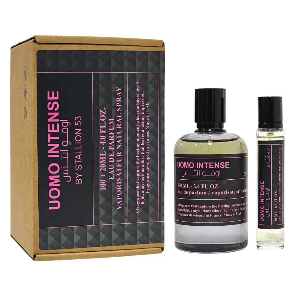 Stallion Uomo Intense Alcohol-Based Eau De Parfum Daily Wear Gift Set - Single Item (100ml + 20ml, 4.0 fl oz Total)