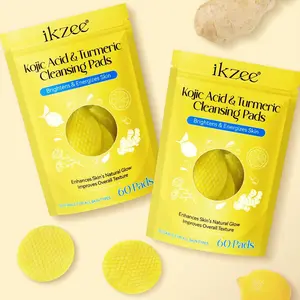 Kojic Acid & Turmeric Cleansing Pads, /bag Facial Cleansing Pads, Facial Skin Care Product for Face & Body