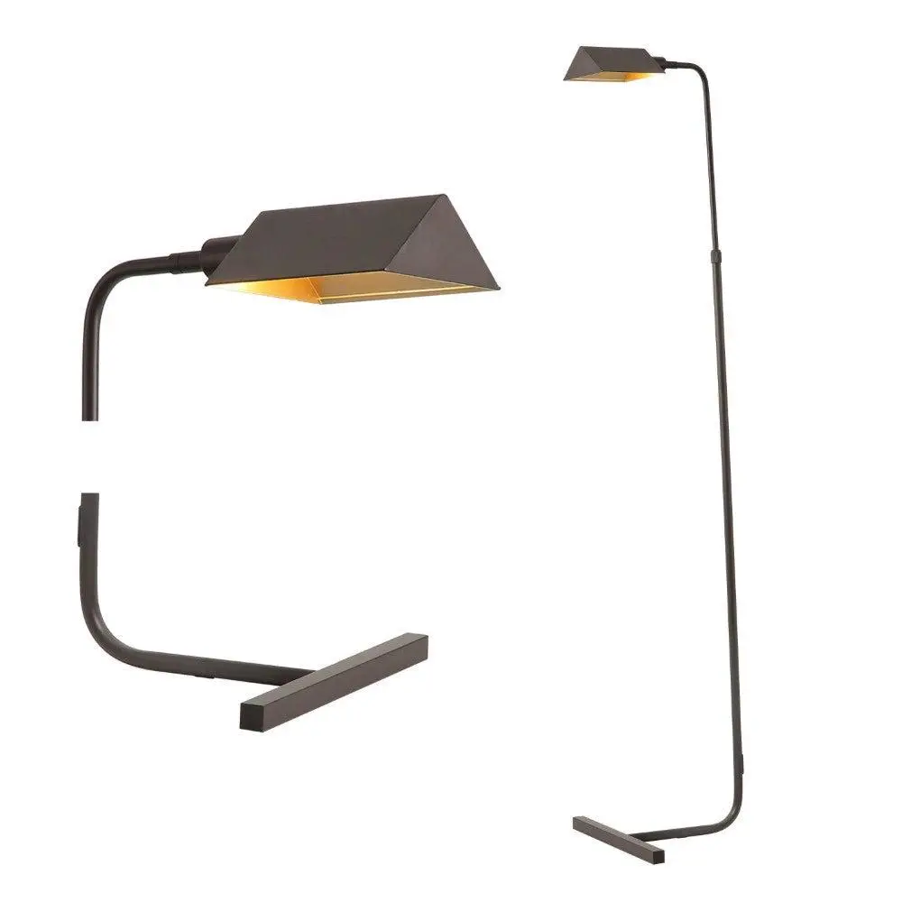Cotys 66" MidCentury Industrial Metal Adjustable Pharmacy LED Floor Lamp