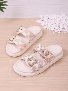 Women's Fashionable Comfy Sandals, Thick Sole Rubber Retro Strappy Design, Comfortable Daily Wear, Summer All-Season Stylish Shoes, Trendy Footwear for Women