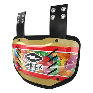 Shock Doctor Showtime Gold Gummies Back Plate - Exclusive Design for Performance & Protection