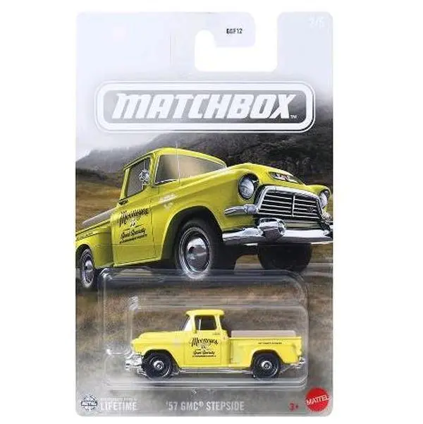 Matchbox 57 GMC Stepside Die-Cast Toy Car, Collectible Vehicle for Hobby Enthusiasts