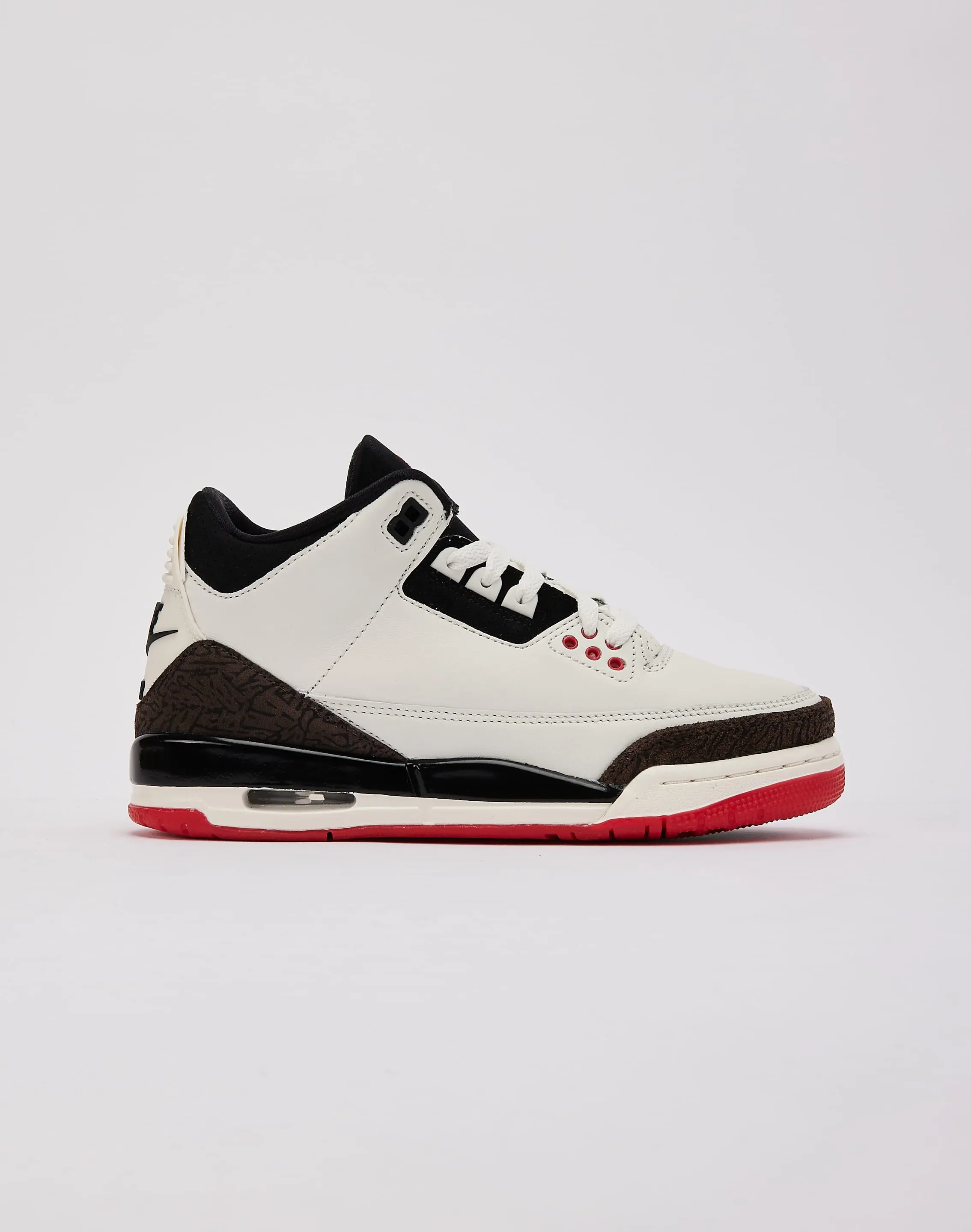 Kids Jordan Air Jordan 3 Retro 'Sail and University Red' Grade-School