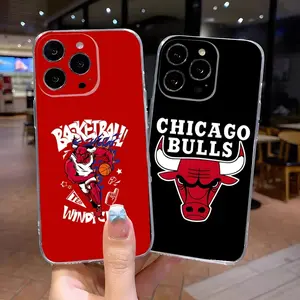 chicago bulls basketball team Phone Case for iPhone 17 Air 16 15 14 13 12mini 11 Pro Max Plus XR XS Transparent Silicone Cover
