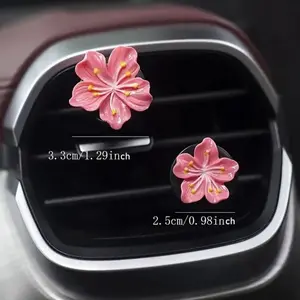 Refillable Car Air Freshener Clip | Universal Air Outlet Diffuser & Decoration | Fragrance-Free Car Interior Accessory